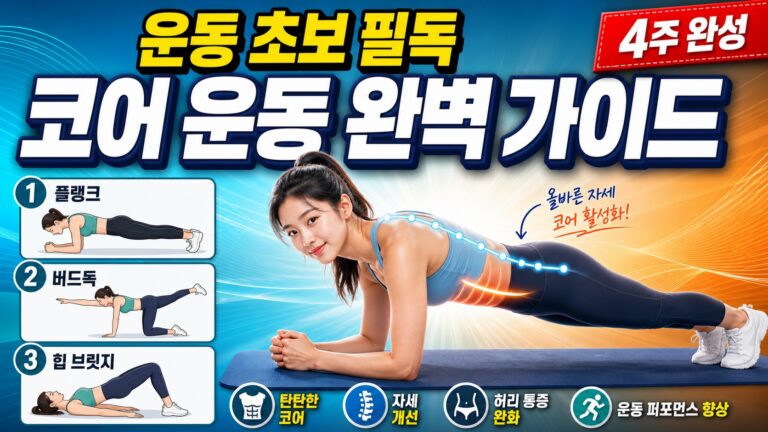 코어 운동 초보자 완벽 가이드